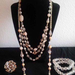4 piece costume jewelry set
